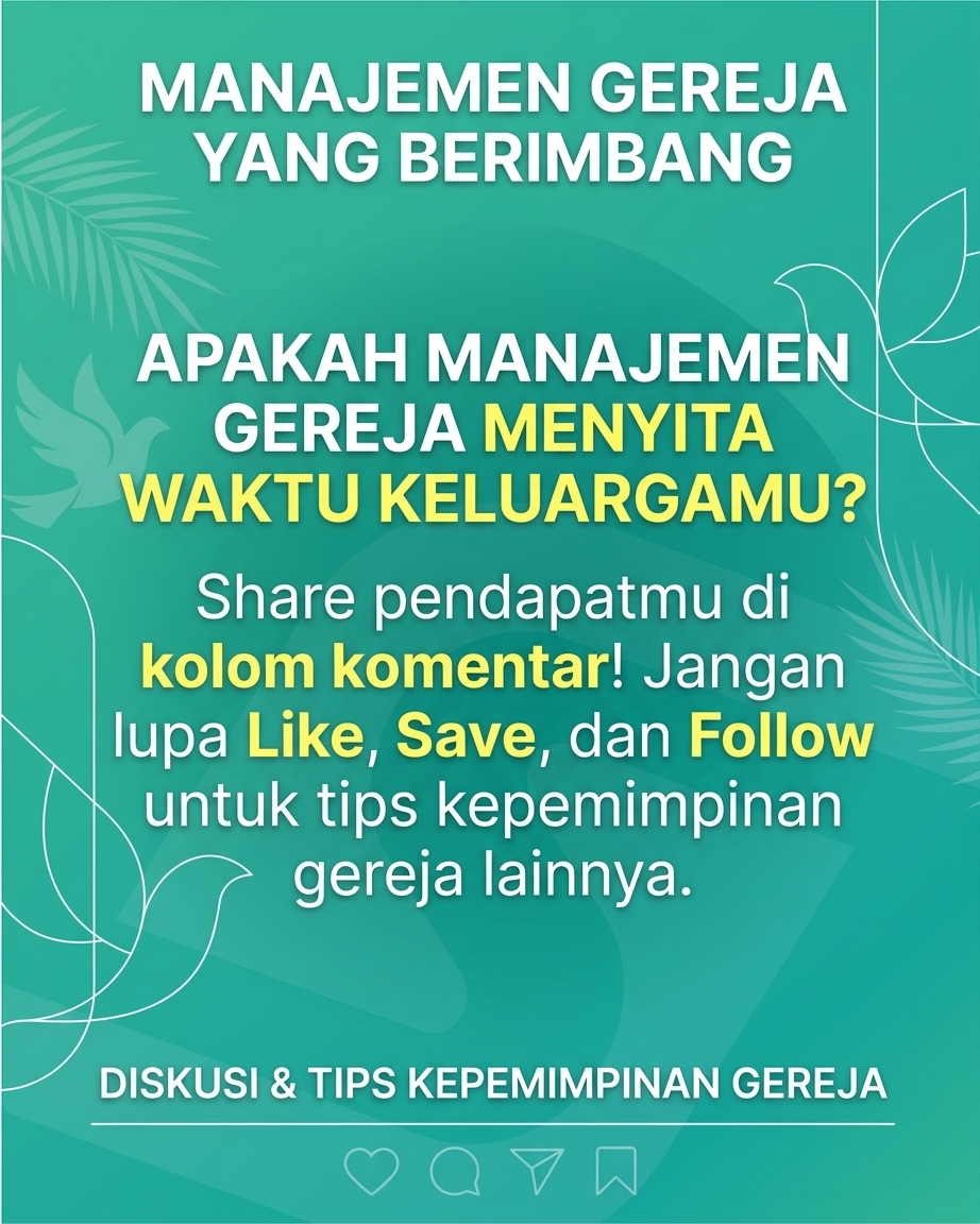 Pelayanan Meledak, Tapi Rumah Tangga Retak? Jangan sampai kamu sukses di mimbar tapi gagal di meja makan sendiri. Yuk, bahas The Marriage Test yang sering dilupakan pemimpin gereja.