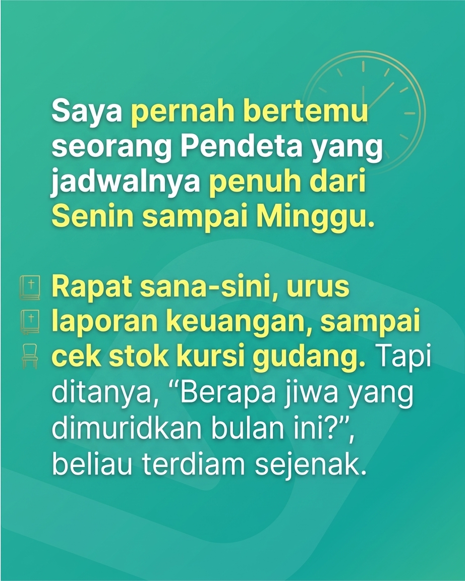 Gereja Sibuk Belum Tentu Berbuah. Janganjangan Kita Cuma Running in Circles?