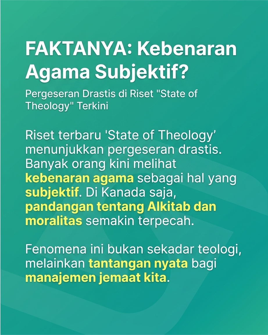 Judul Gereja Makin Sepi? Atau Kita yang Makin Buta Data?